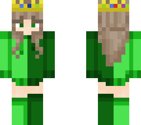 girl hoodie 2 colors w/ technoblade crown (st. patrick's day)
