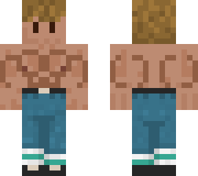 stinkypoopy69 no smirk new hair blonde muscle blue pants shirtless
