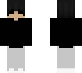 cool gamer black cloths skin
