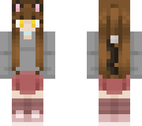 for my friend, squirrel - tuxedo cat girl