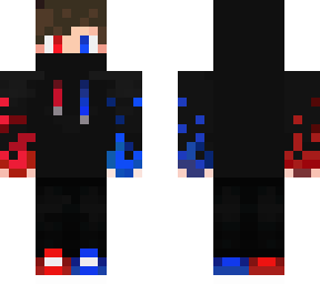 leg fixed red & blue hooded boy
