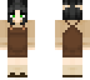 girl in brown