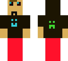 happy and sad shirt with hoodie and blue eyes{arms fixed}
