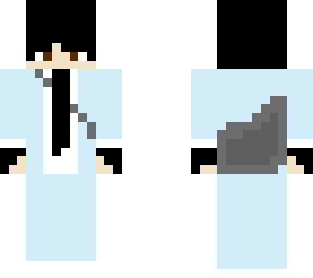 light blue with gloves
