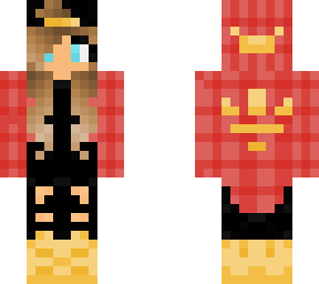red and gold girl