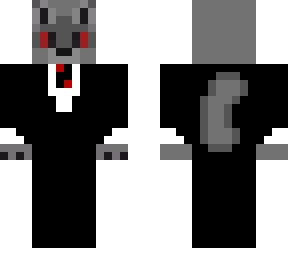 wolf in black suit