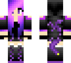 chica de pelo moradop