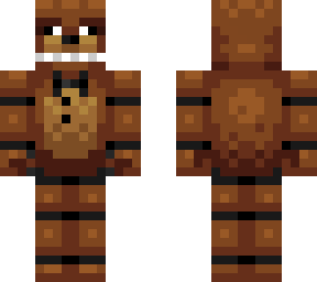 freddy fazbear (black and white eyes)