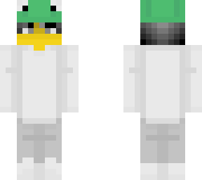 male - frog hat - light sweater