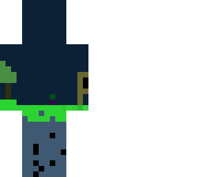 night 1 of minecraft (black line is your player