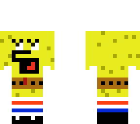 spongebob with his hands in they air