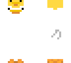 white duck with a hat