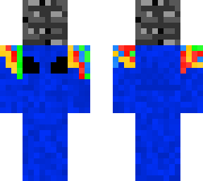 blue alien with bedrock