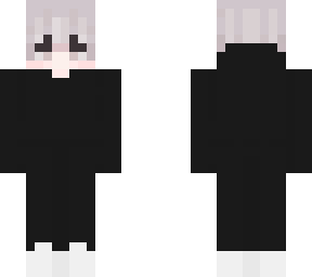boy with white hair and black hoodie