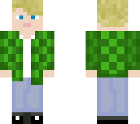 green flanel jacket