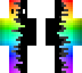 rainbow to black