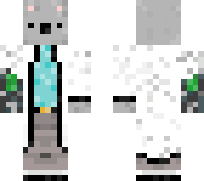 scientist koala cyborg