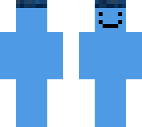 blue guy with a hat