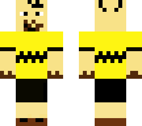charlie brown with poop on his mouth and hands :<