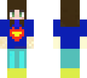 superman t-shirt girl