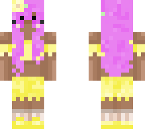 yellow cute girl wih flower