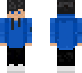 blue hoodie boy