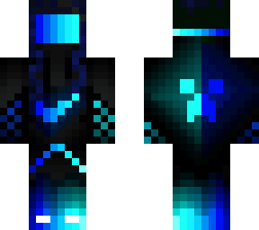 nike - blue - neon - creeper hoodie - cyan - cool