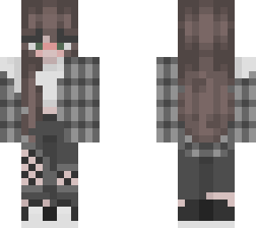 plaid brunette girl??