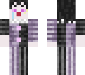 black and purple clown