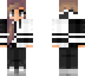 - black/white hoodie -