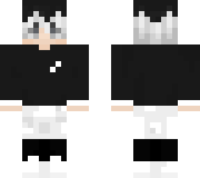 black and white
