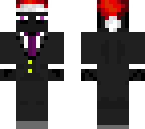 enderman with christmas hat