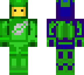 green lego spaceman