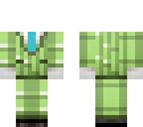 green suit.