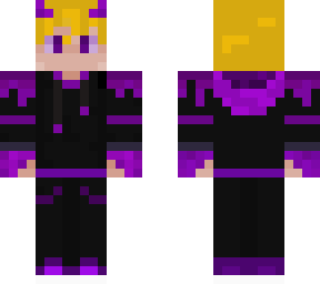 purple blond boy