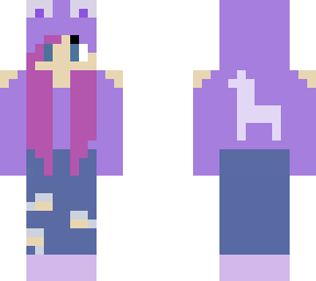 purple girl- llama remake