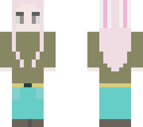 pink hair bunny girl