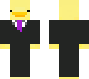 purple tie duck