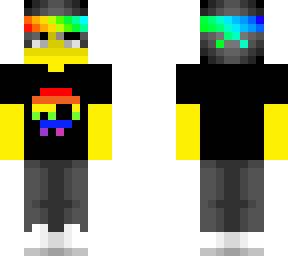 male - rainbow headband - rainbow skull - outfit
