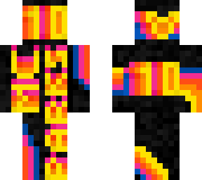 mc parks 10th anniversary retro logo skin (black)