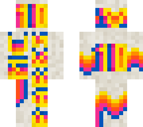 mc parks 10th anniversary retro logo skin (white)