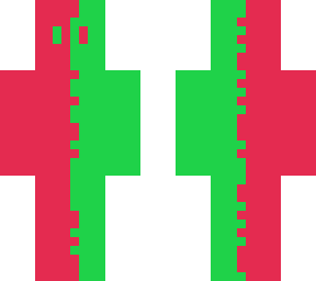 pink and green
