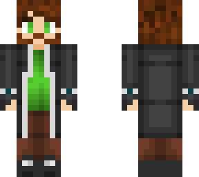 trench coat skin with a beard and shorter hair
