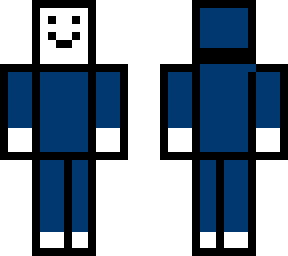 clean dark blue simple skin