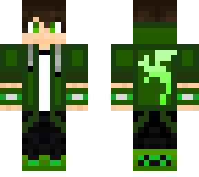 cool green gamer boy(no shades)