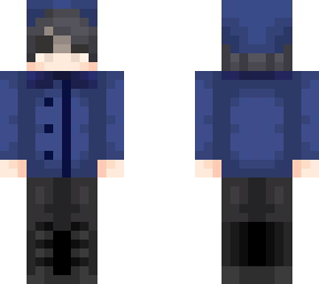 man blue suit