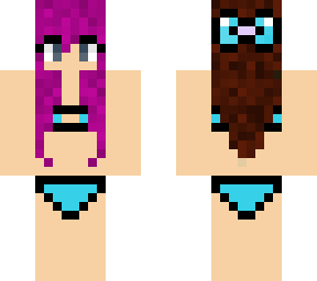 me but in minecraft brown and megenta