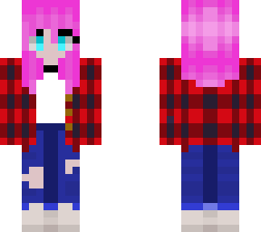 pink hair girl