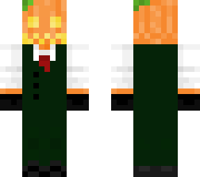 pumpkin man in a suit