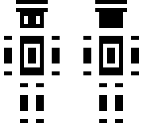 white cartoon thing neon
